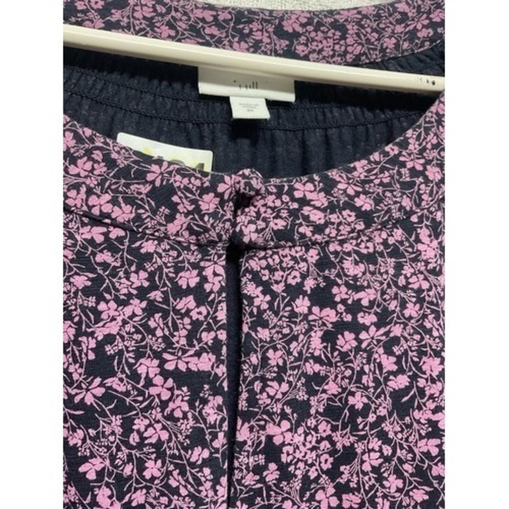 J. Jill Pink Ditsy Floral 3/4 Sleeve Peasant Tunic Top Women 3X India - Picture 4 of 7